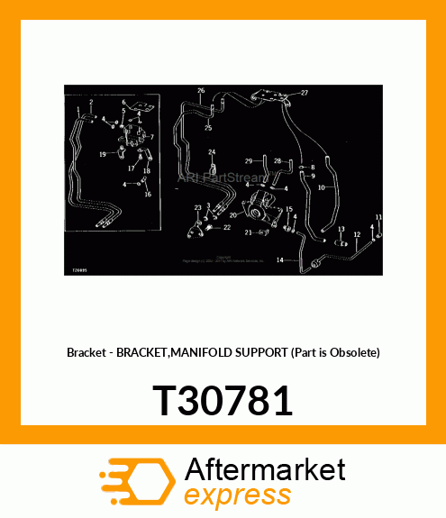 Bracket - BRACKET,MANIFOLD SUPPORT (Part is Obsolete) T30781