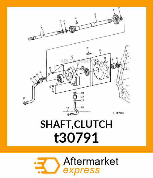 SHAFT,CLUTCH t30791