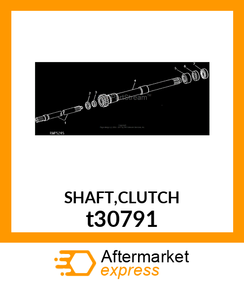 SHAFT,CLUTCH t30791