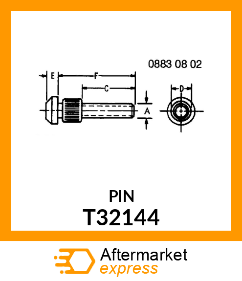 Spare part T32144 + BOLT,SPECIAL