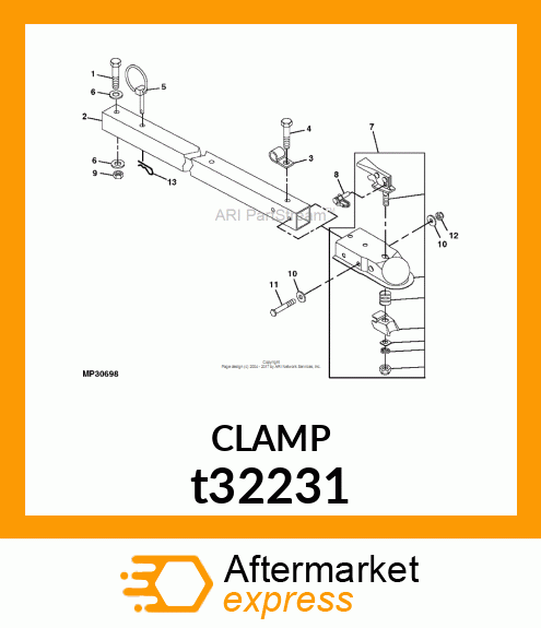 CLAMP,COATED J t32231