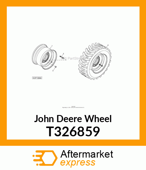 WHEEL ASSEMBLY, 17.5 X 10.5 T326859