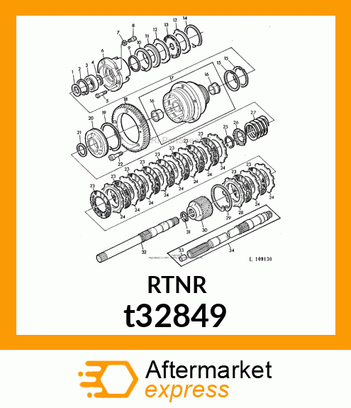 RETAINER WITH PUMP VANES t32849