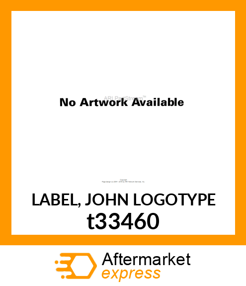 LABEL, JOHN LOGOTYPE t33460