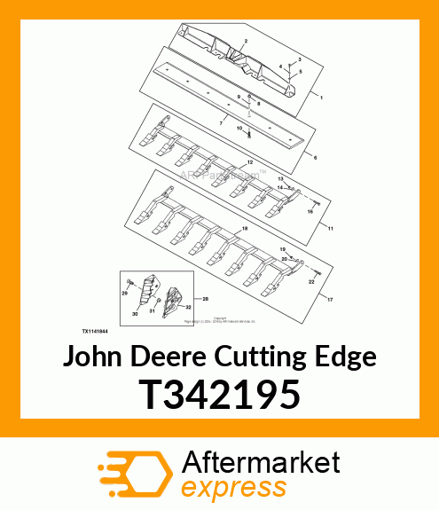 CUTTING EDGE, MP72 BOLT T342195