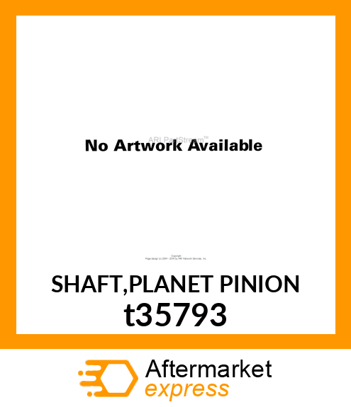 SHAFT,PLANET PINION t35793