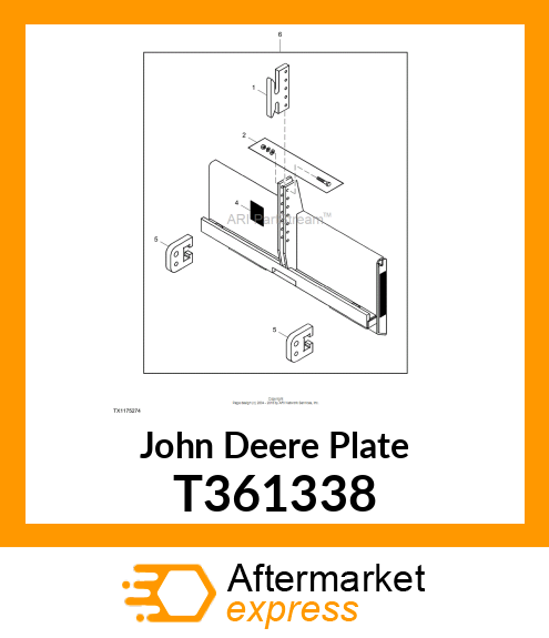 BOTTOM MOUNTING EAR 3 PT HITCH ADAP T361338