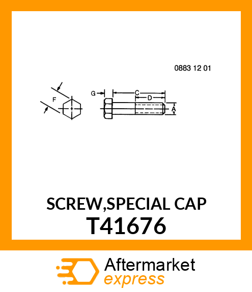 SCREW,SPECIAL CAP T41676