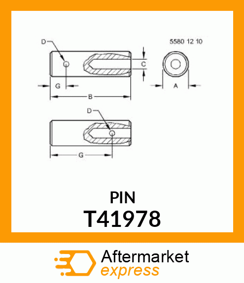 PIN,SPINDLE T41978