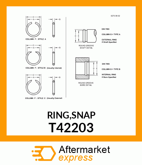 RING,SNAP T42203