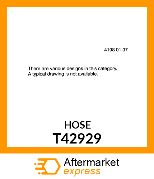 HOSE ,LOWER T42929