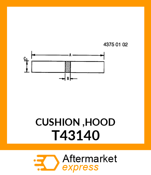 CUSHION ,HOOD T43140