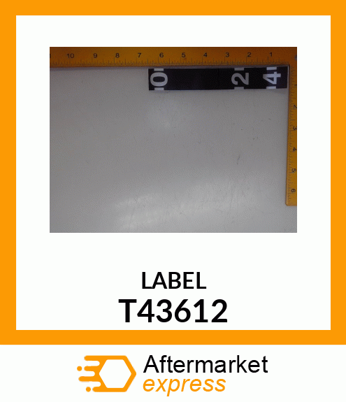 DECAL, CLAM INDICATOR T43612