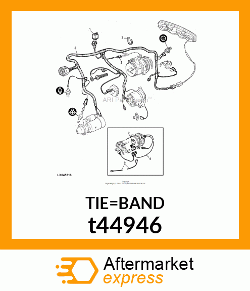 TIE BAND, BLACK t44946