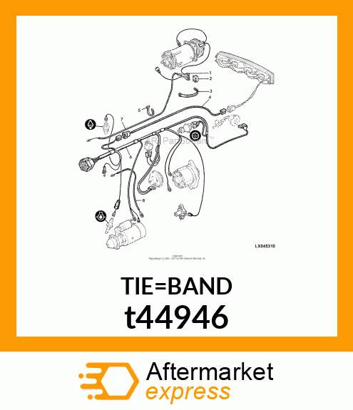 TIE BAND, BLACK t44946