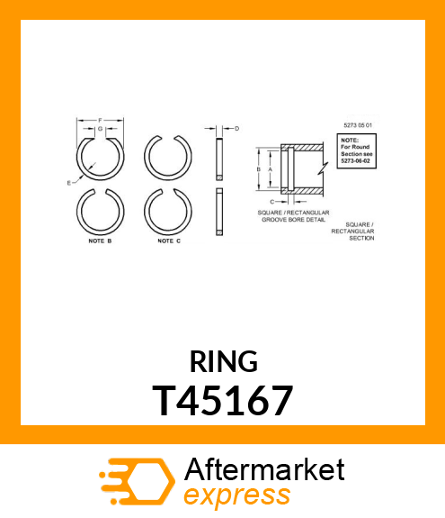 RING, SNAP T45167