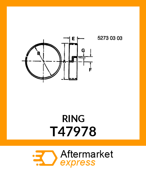 RING, BRAKE SEAL T47978