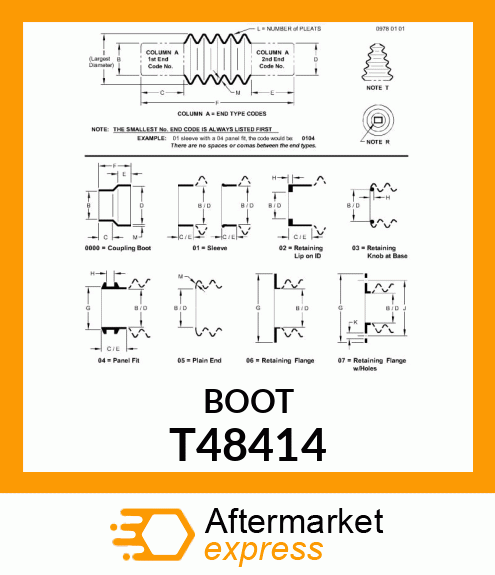 BOOT,RUBBER T48414