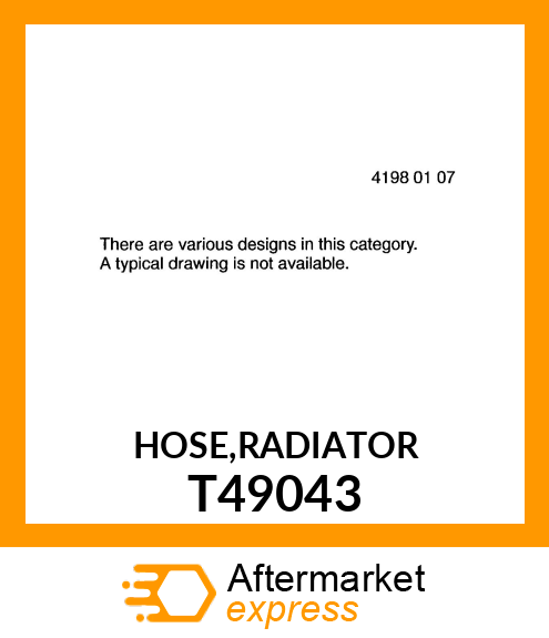 HOSE,RADIATOR T49043