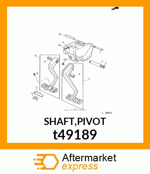 SHAFT,PIVOT t49189