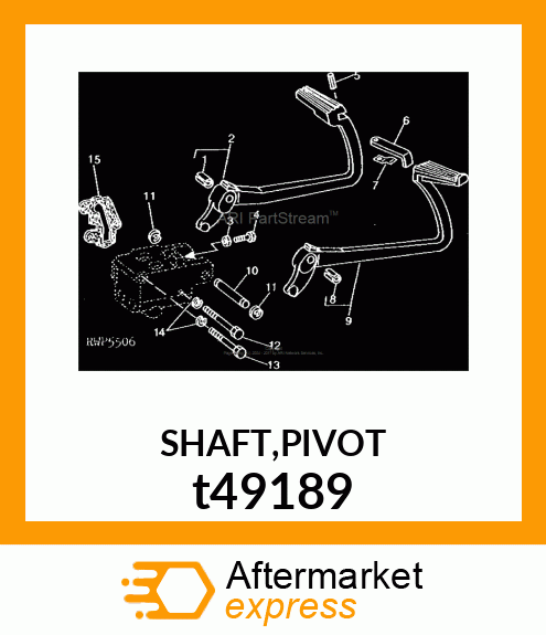 SHAFT,PIVOT t49189