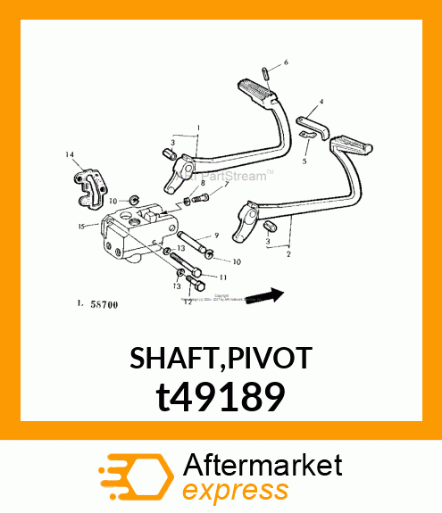 SHAFT,PIVOT t49189