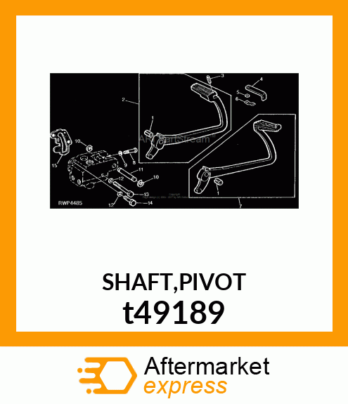 SHAFT,PIVOT t49189