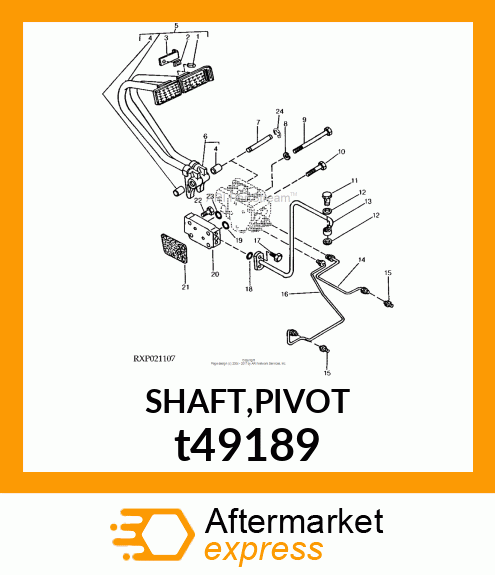 SHAFT,PIVOT t49189