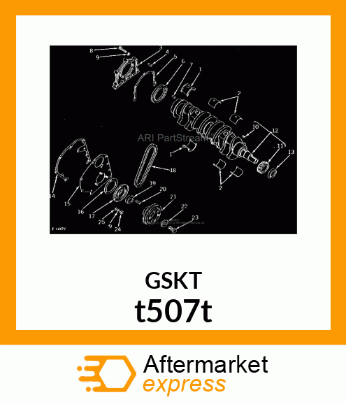 GASKET ,REAR OIL SEAL t507t