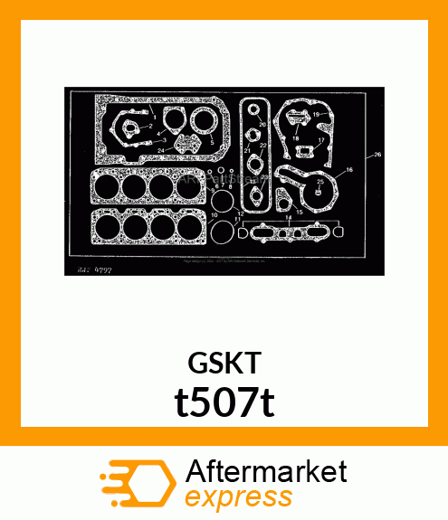 GASKET ,REAR OIL SEAL t507t