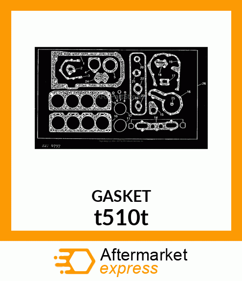 GASKET ,FRONT OIL SEAL PLATE t510t