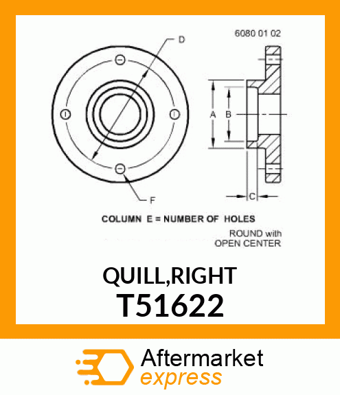 QUILL,RIGHT T51622