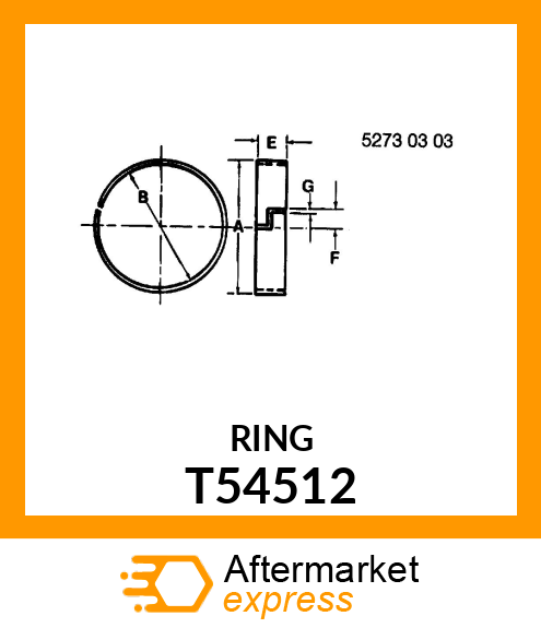 RING, PISTON T54512