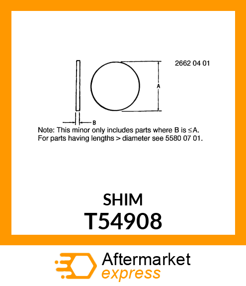 SHIM,RELIEF VALVE T54908