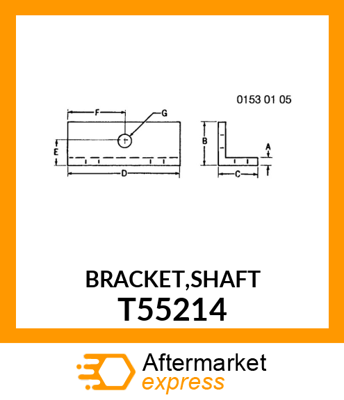 BRACKET,SHAFT T55214