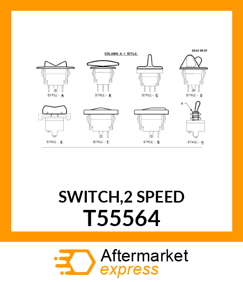 SWITCH,2 SPEED T55564