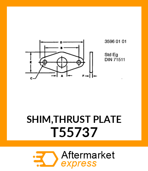 SHIM,THRUST PLATE T55737