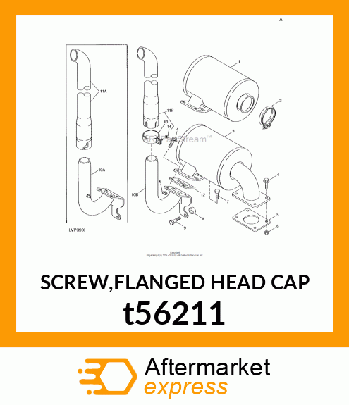 SCREW,FLANGED HEAD CAP t56211