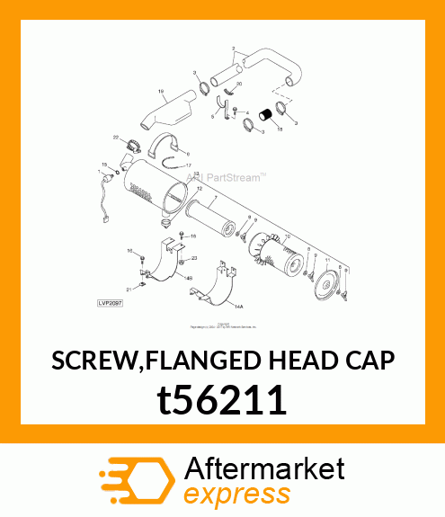 SCREW,FLANGED HEAD CAP t56211