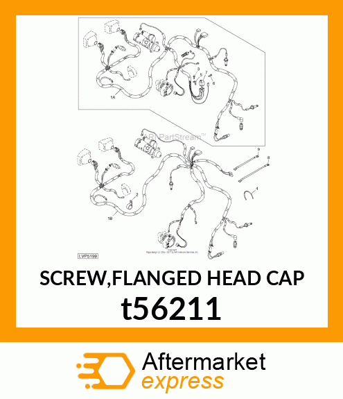 SCREW,FLANGED HEAD CAP t56211