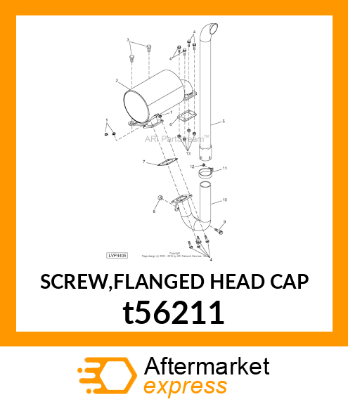 SCREW,FLANGED HEAD CAP t56211