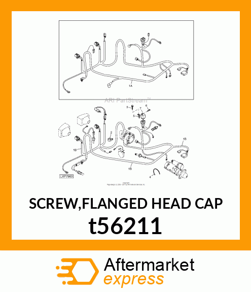 SCREW,FLANGED HEAD CAP t56211