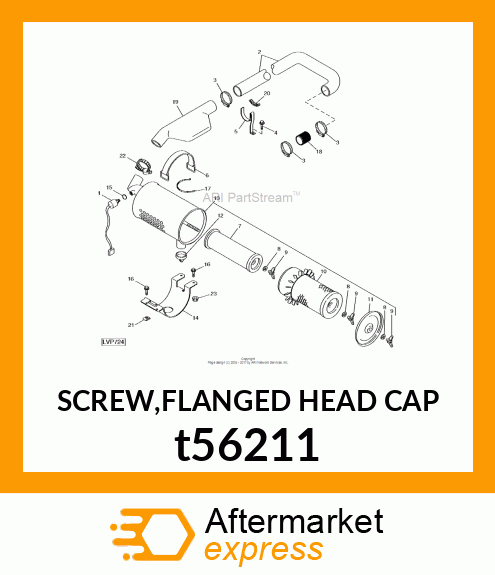 SCREW,FLANGED HEAD CAP t56211