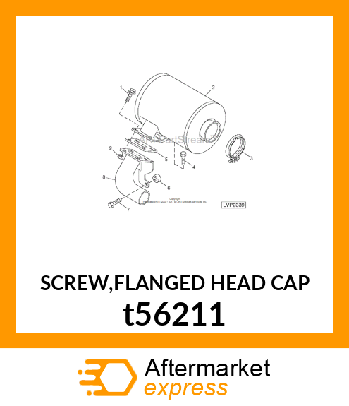 SCREW,FLANGED HEAD CAP t56211