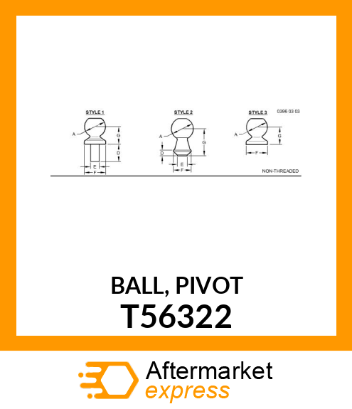 BALL, PIVOT T56322