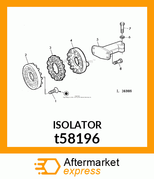 CUSHION, COUPLING t58196