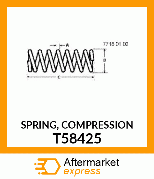 SPRING, COMPRESSION T58425