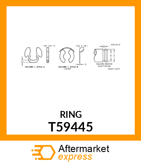 RING, RETAINING T59445