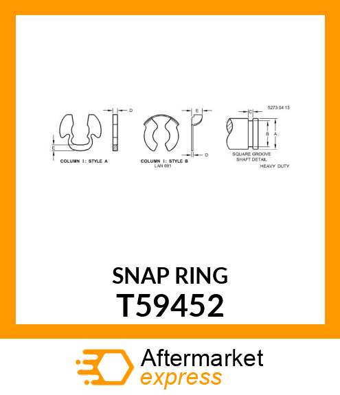 RING, RETAINING T59452