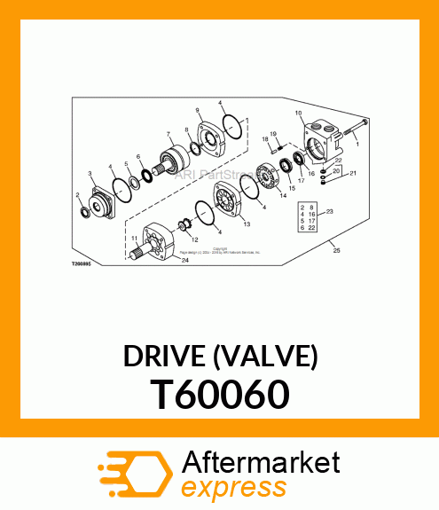 DRIVE (VALVE) T60060